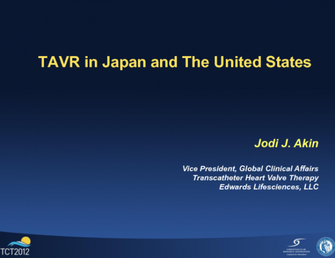 TAVR in Japan and the United States