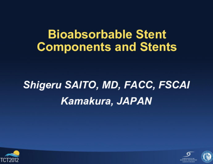 Bioabsorbable Stent Components and Stents