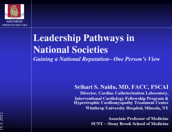 Leadership Pathways in National Societies