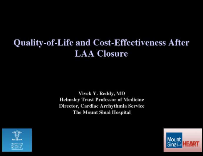 Quality-of-Life and Cost-Effectiveness After LAA Closure