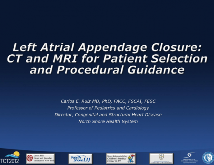 CT and MRI for Patient Selection and Procedural Guidance