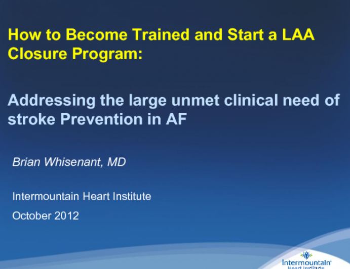 How to Become Trained and Start a LAA Closure Program