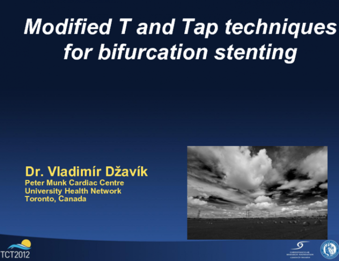 Planned Two-Stent Technique Cases 5 and 6: Modified T and TAP