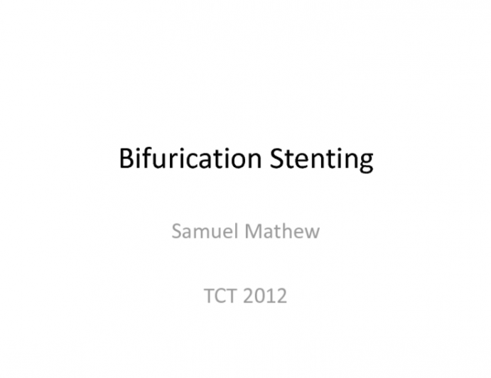 Planned Two-Stent Technique Cases 9 and 10: SKS and V