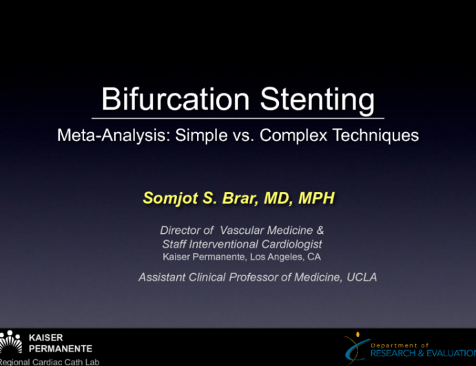 Non-Left Main Bifurcation Stenting: Updated Meta-analysis of Simple vs. Complex Techniques