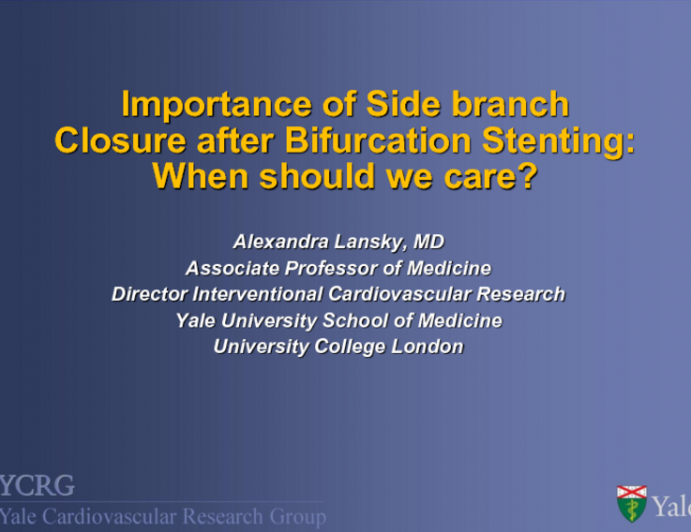 Importance of Sidebranch Closure After Bifurcation Stenting: When Should We Care?