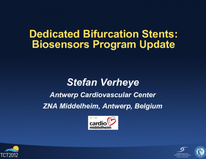 Dedicated Bifurcation Stents: Biosensors Program Update