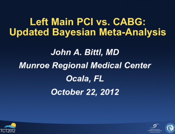 Left Main PCI vs. CABG: Updated Bayesian Meta-Analysis