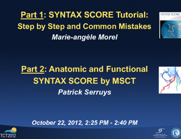 The Syntax Score Tutorial: Step by Step and Common Mistakes