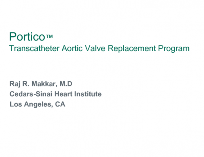 St. Jude Medical Portico TAVR System