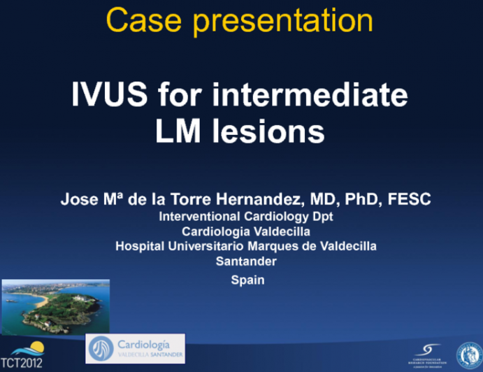 Case 4: IVUS for Intermediate Left Main Lesions