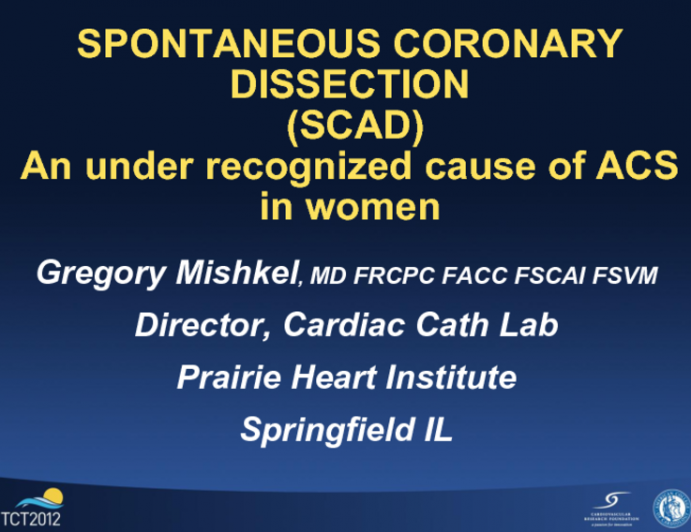 Case Presentation: Spontaneous Coronary Disection, an Under-Recognized Cause of ACS in Women