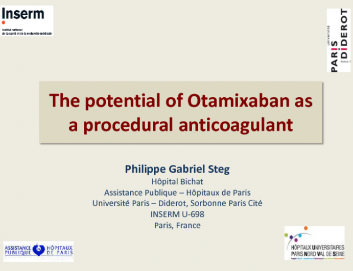 The Potential of Otamixaban as a Procedural Anticoagulant