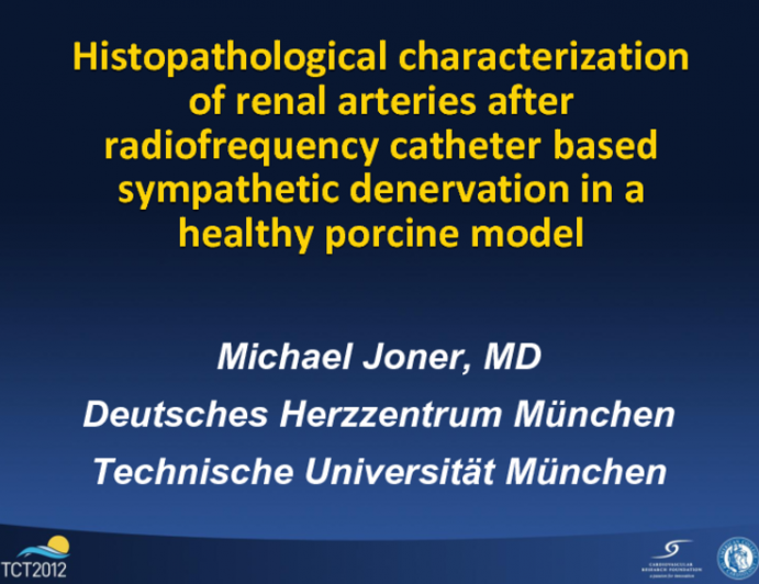 TCT-9. Morphological Assessment of Renal Arteries After Radiofrequency Catheter-based Sympathetic Denervation in a Porcine Model