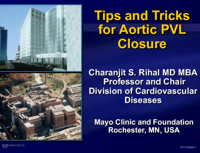 Tips and Tricks for Percutaneous Closure of Aortic Paravalvular Leaks