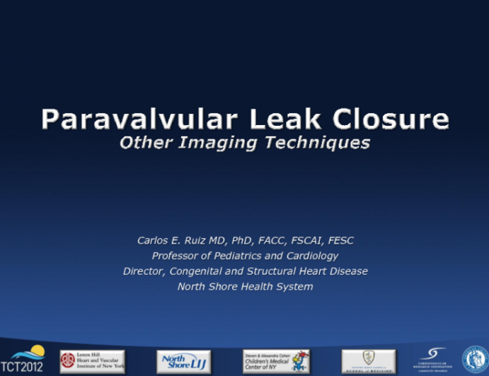 Other Imaging Techniques for Paravalvular Leaks