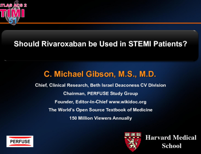 Should Rivaroxaban Be Used in STEMI Patients, and Does Choice of ADP Antagonist (with Rivaroxaban) Matter?