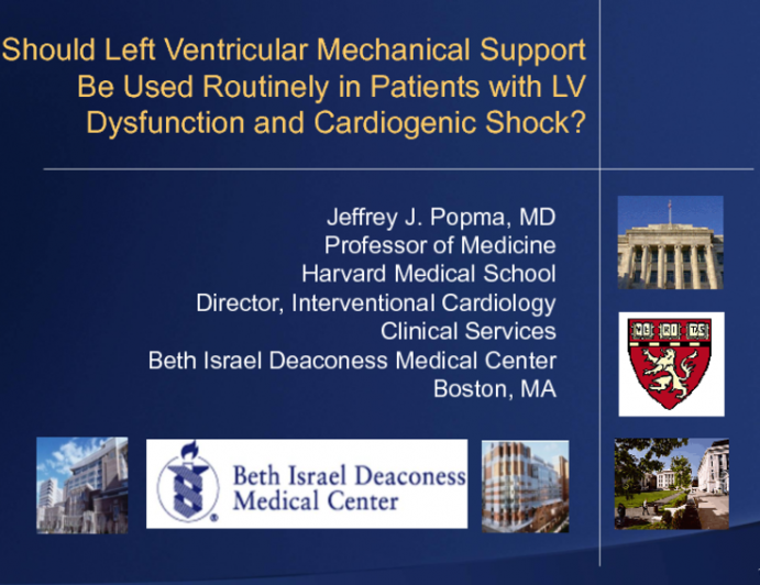 Should Left Ventricular Mechanical Support Be Used Routinely in Patients with LV Dysfunction and Cardiogenic Shock?