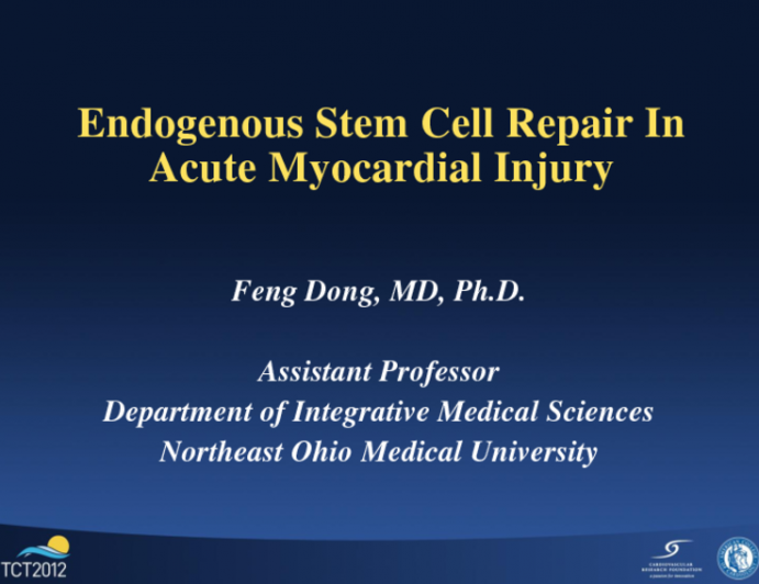 Endogenous Stem Cell Repair in Response to Acute Injury