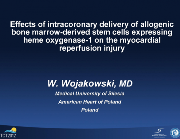 Allogenic MSC Overexpressing HO-1 Gene in Pig Model of Acute MI