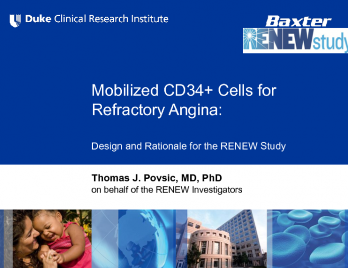 Mobilized CD 34+ Cells for Refractory Angina