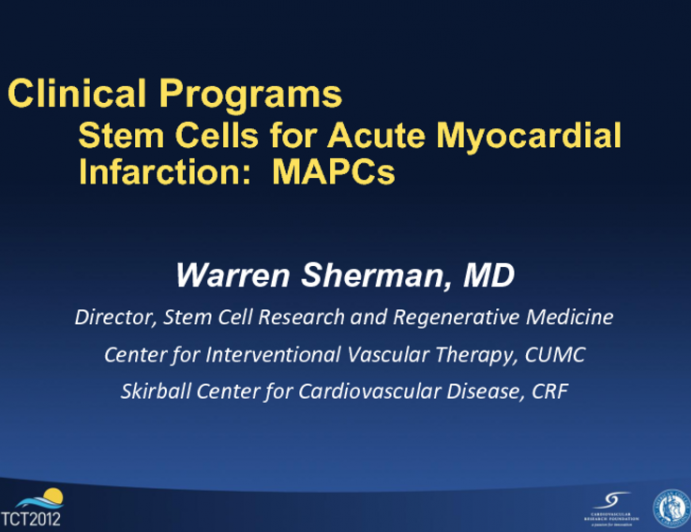 Perivascular MAPCs: Long Term Follow Up and Next Steps