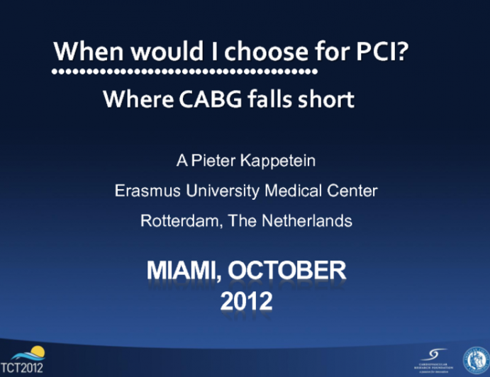 When Do I Prefer PCI for MVD? The Surgeon's Perspective