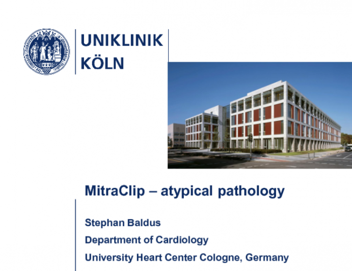 Atypical Pathology Treated with the MitraClip