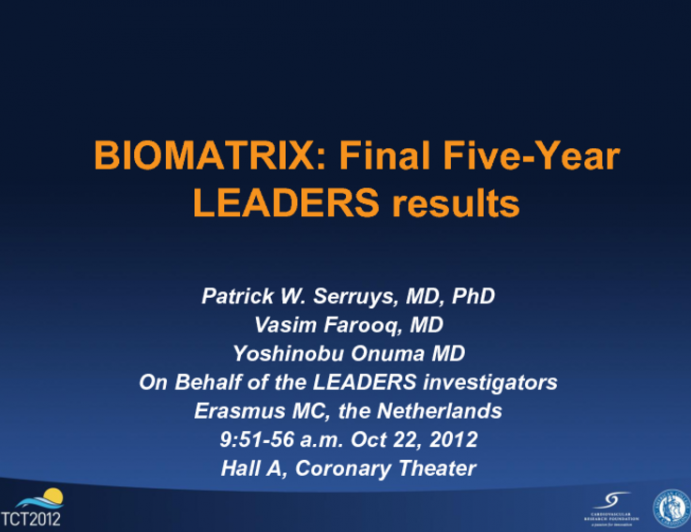 BIOMATRIX: Final Five-Year LEADERS Results