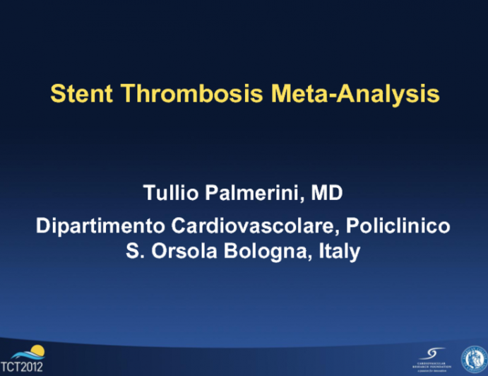 Stent Thrombosis Meta-analysis