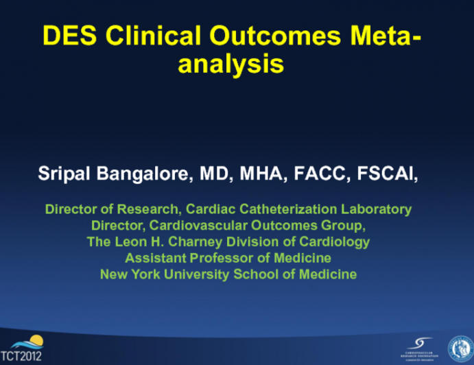 DES Clinical Outcomes Meta-analysis