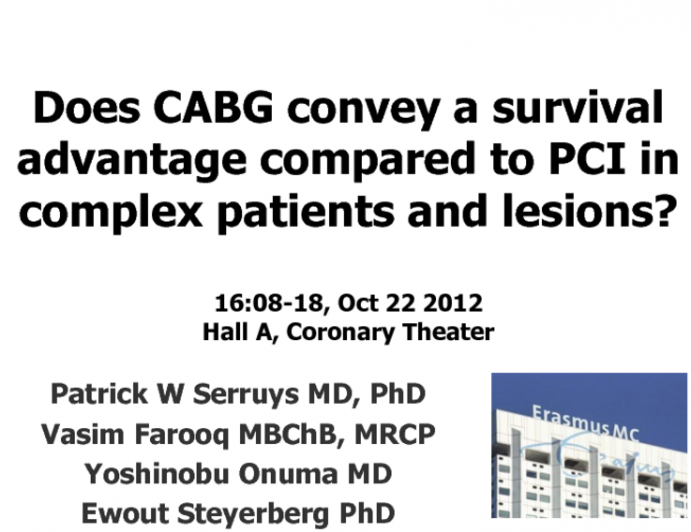 Does CABG Convey a Survival Advantage Compared to PCI in Complex Patients and Lesions (and if so, why)?