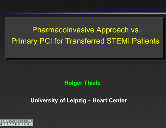 Pharmacoinvasive Approach vs. Primary PCI for Transferred STEMI Patients