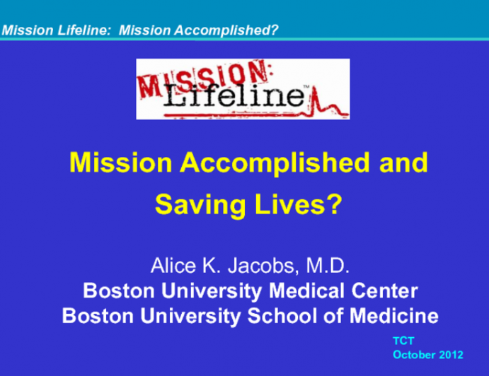 Mission Accomplished and Saving Lives?