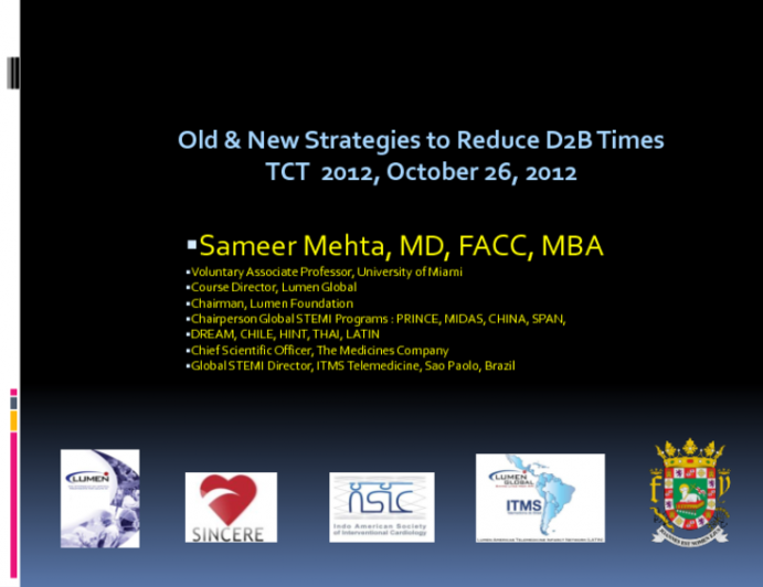 Old and New Strategies to Reduce D2B Times