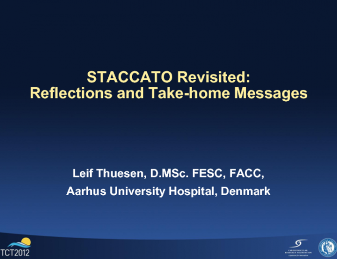 STACCATO Revisited: Reflections and Take-home Messages