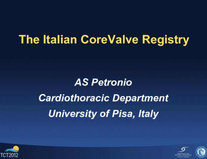 The Italian TAVR Registry