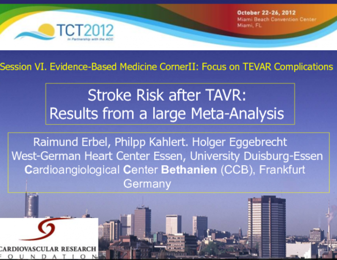 Stroke Risk After TAVR: Results from a Large Meta-analysis