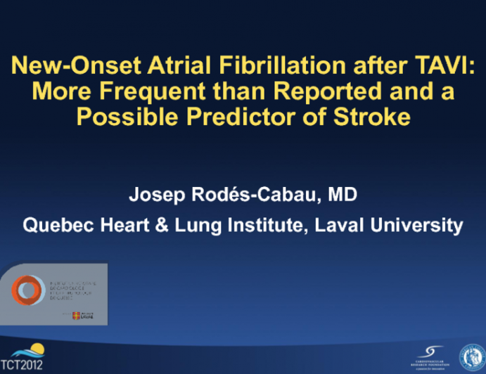 New-Onset Atrial Fibrillation After TAVR: More Frequent than Reported and a Possible Predictor of Stroke