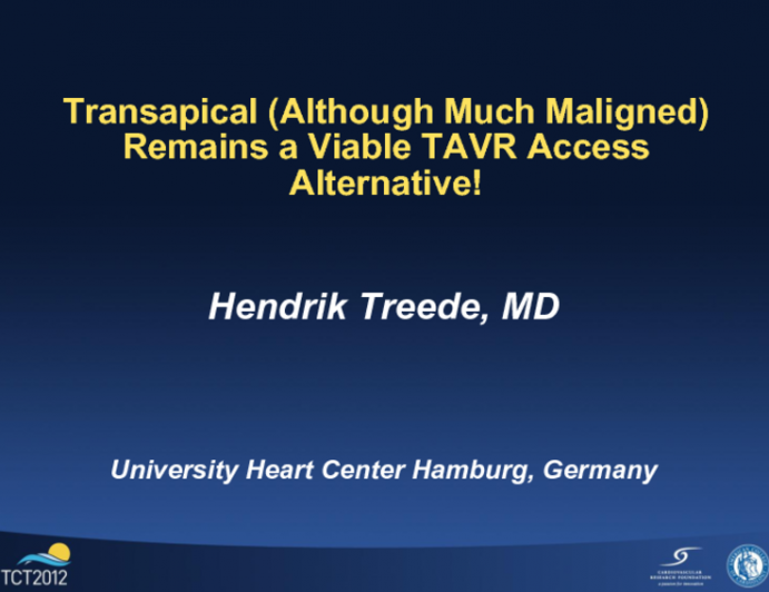 Transapical (Although Much Maligned) Remains a Viable TAVR Access Alternative!
