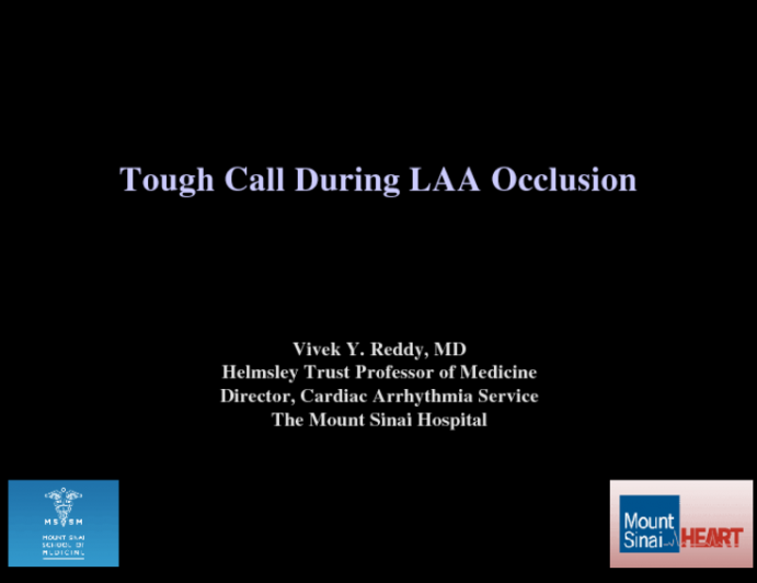 Tough Call During an LAA Occlusion