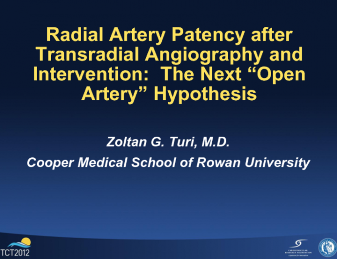 Radial Artery Patency After Transradial Angiography and Intervention: The Next "Open Artery" Hypothesis?