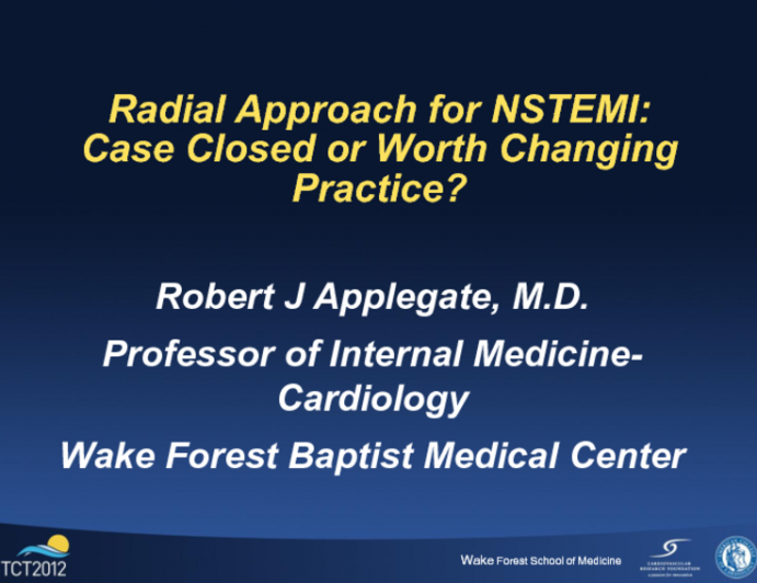 Radial Approach for NSTEMI: Case Closed or Worth Changing Practice?