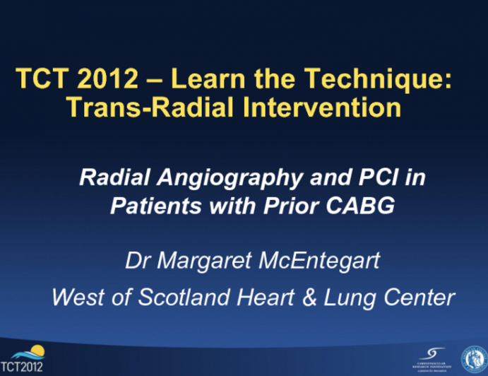 Radial Angiography and PCI in Patients with Prior CABG