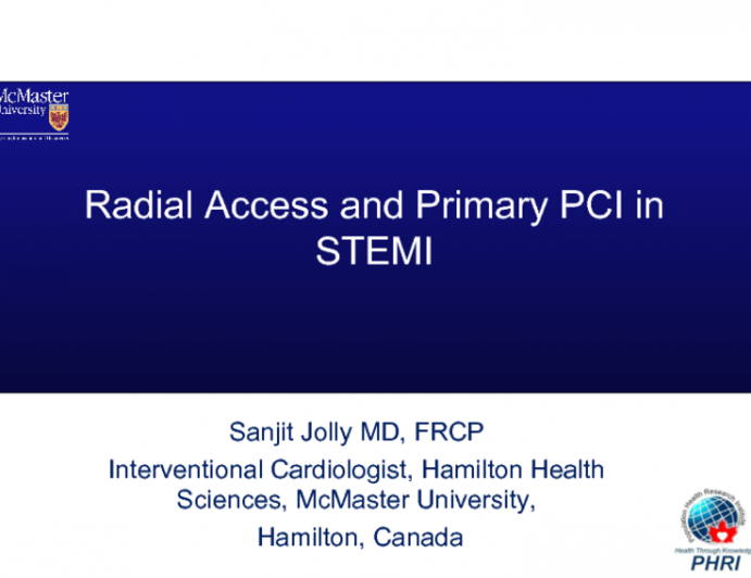 Radial Access and Primary PCI in STEMI