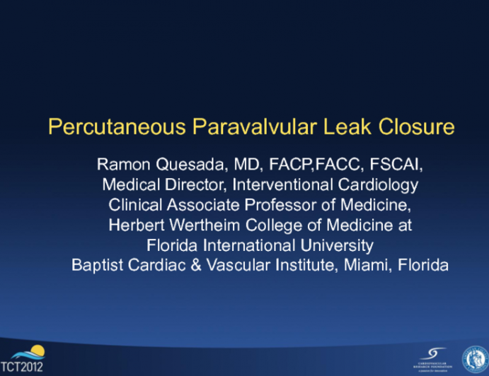 Case 5: Transseptal Puncture for Paravalvular Leak Closure