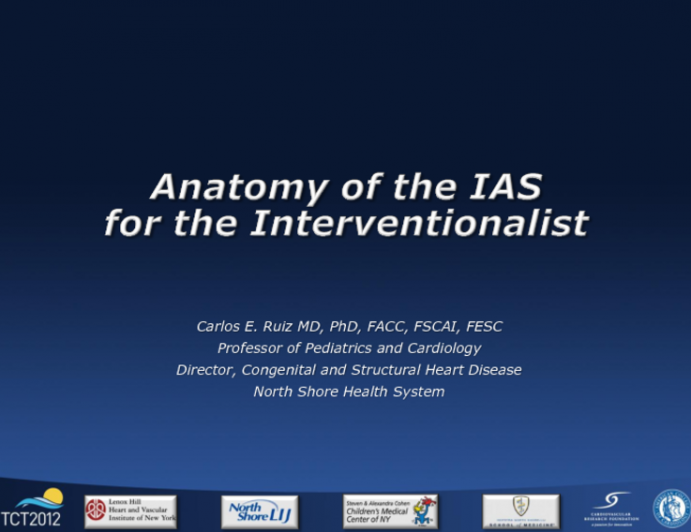 Anatomy of the Interatrial Septum for the Interventionalist