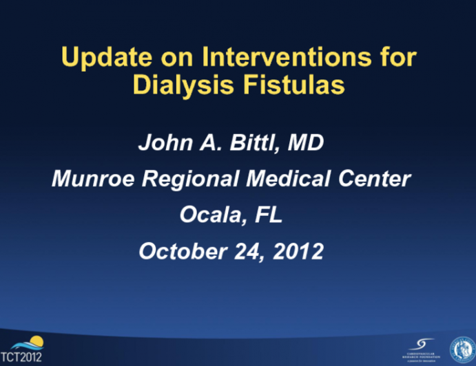 Update on Interventions for Dialysis Fistulas