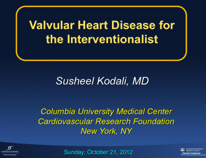 Valvular Heart Disease for the Interventionalist