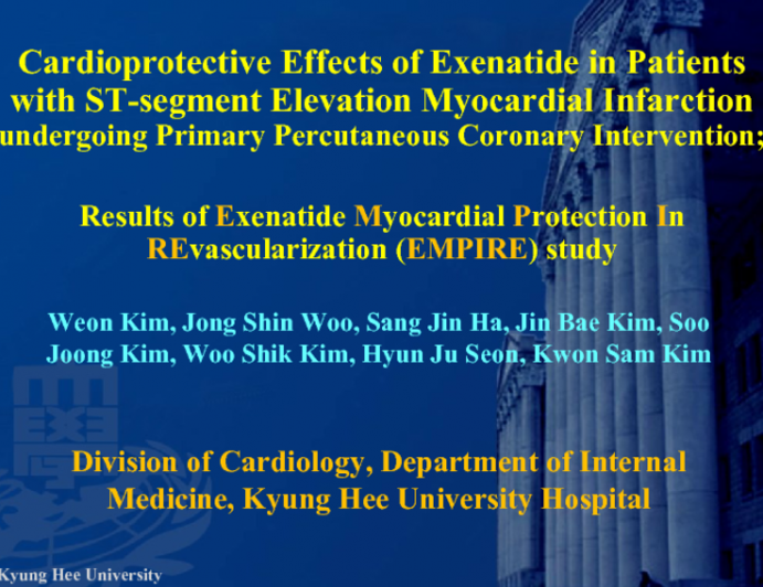 Results of Exenatide Myocardial Protection In REvascularization (EMPIRE) Study